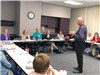 L. Brethower at SFPCCPC, hearing health presentation