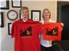 Kathy and Tina model SFPCCPC shirt and bag
